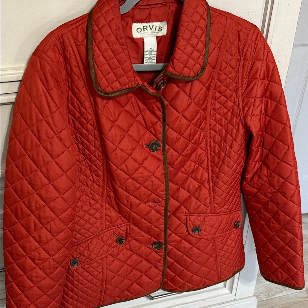 Orvis Women's Red Quilted Jacket